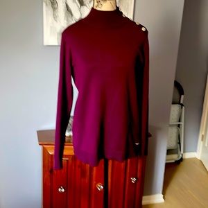 This is beautiful plum sweater with fashionable style for back to school girls